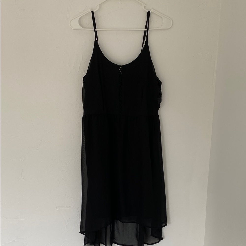Xhilaration Black High Low Sundress Spaghetti Strap